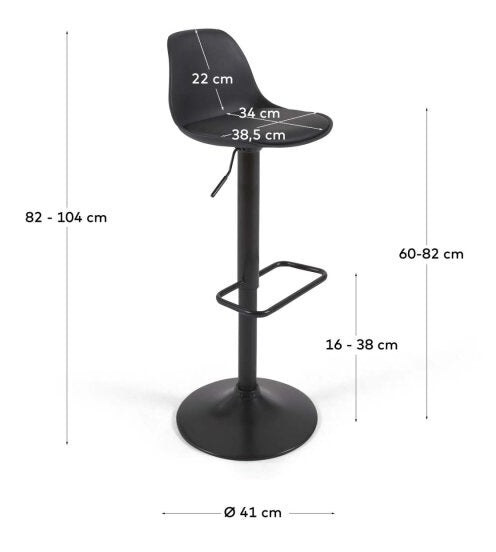 Barska stolica 034 crna/bijela