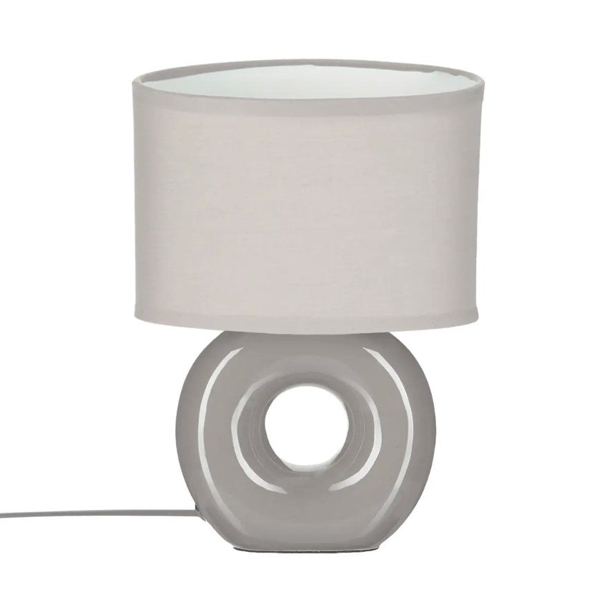 Lampa 18,2x11,8x25 cm pamuk/keramika