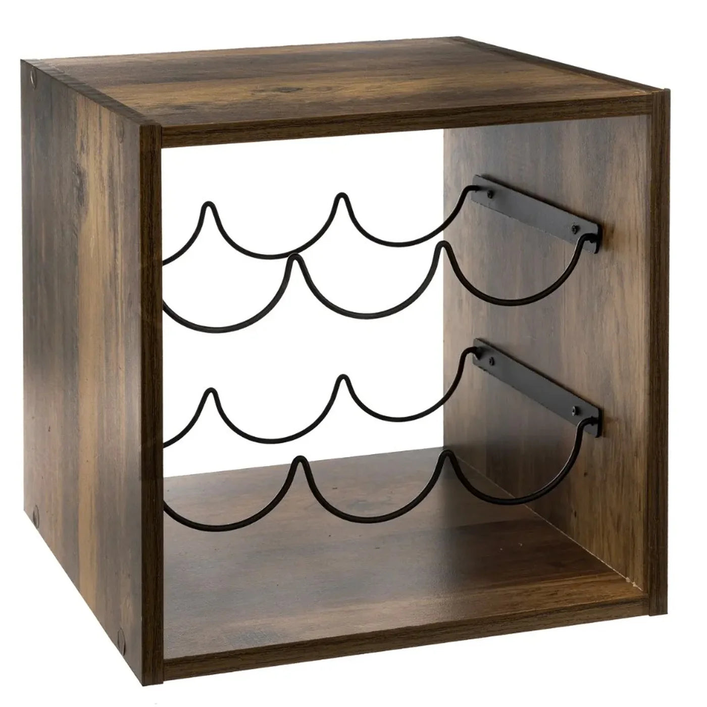 Five polica za vino 31x31x31cm mdf,metal