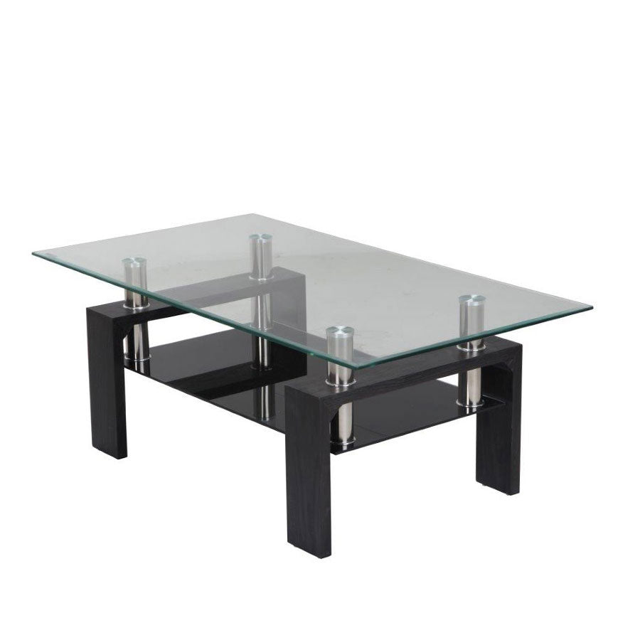 Klub stol CT1007 bijela/crna/sonoma