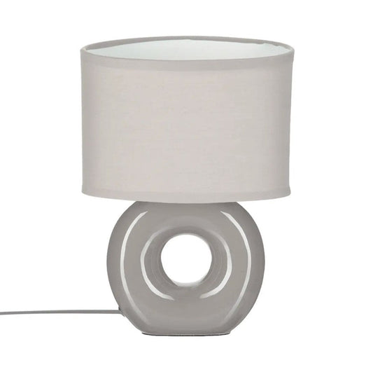 Lampa 18,2x11,8x25 cm pamuk/keramika