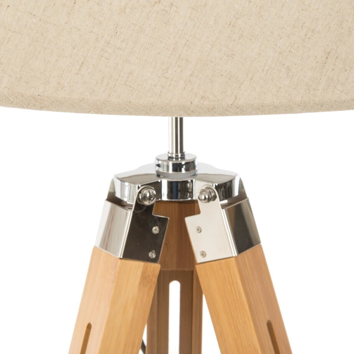 Lampa 65x59x145cm poliester/bor/plastika/metal boja slonovače