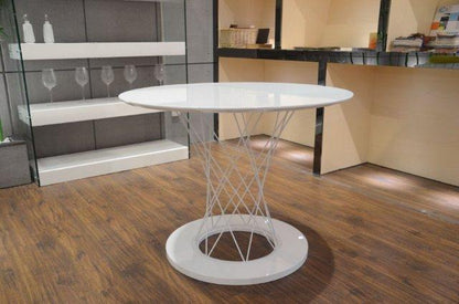 Blagovaonski stol A2028X bijeli MDF visoki sjaj 120x75
