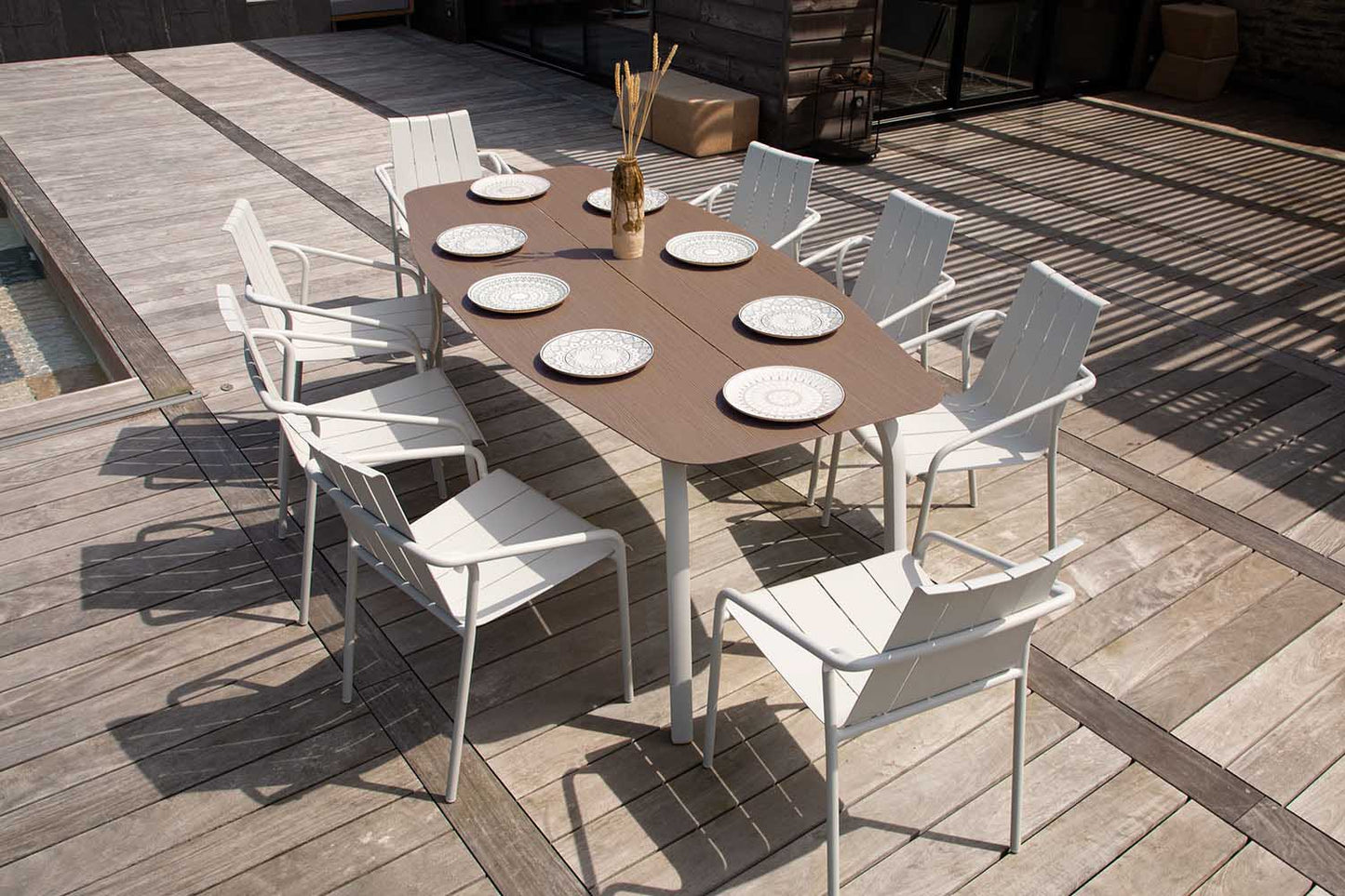 Fleole Pearl Grey Vrtna Stolica