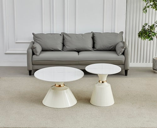 Klub stol 6164 set bijeli/crni