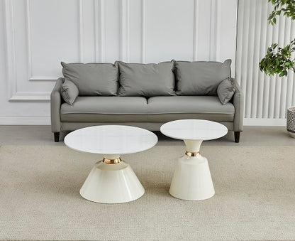 Klub stol 6164 set bijeli/crni