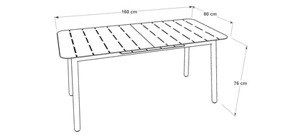 Alicante Rasklopivi Stol 160/200 Moka