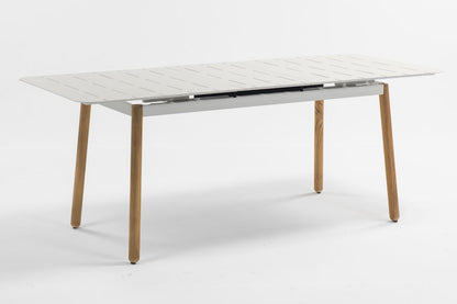 Rastezljivi Stol Alicante 160/200 Biserno Siva