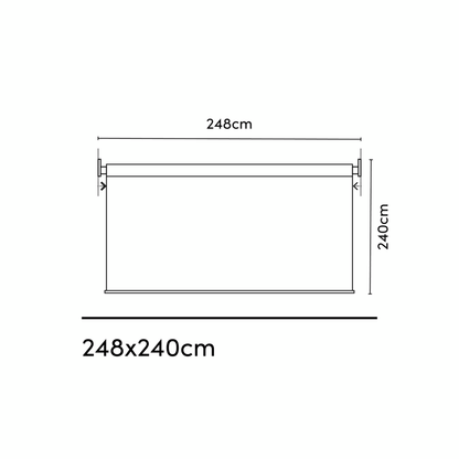 Rolo Jedro Za Sjenu 248x240cm Antracit