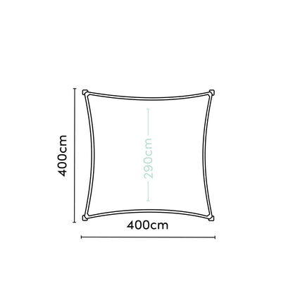 Dreamsail Jedro Za Sjenu 400x400 Cm Siva
