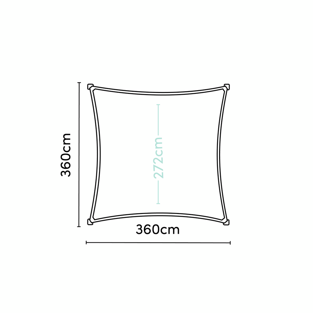 Jedro Za Sjenu Coolfit 360x360cm Ecru