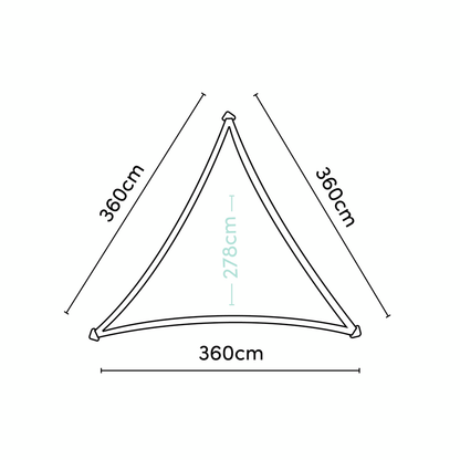 Jedro Za Sjenu Coolfit 360x360x360cm Antracit