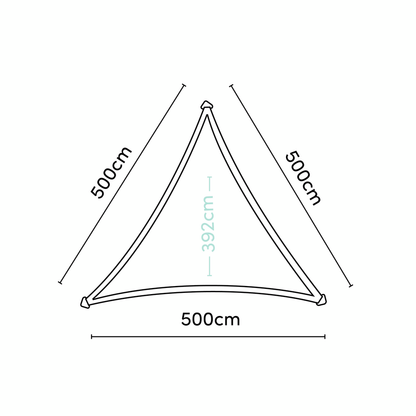 Dreamsail Jedro Za Sjenu 500x500x500 Cm Siva
