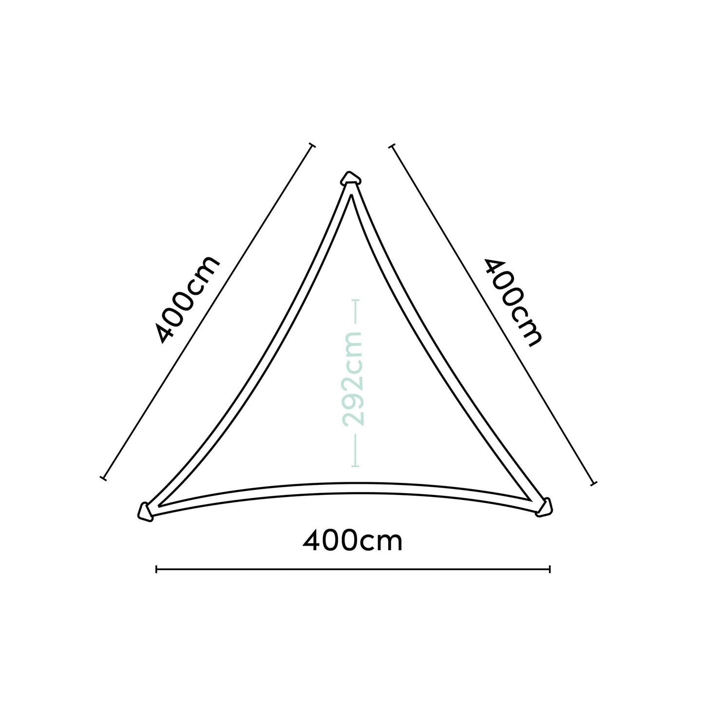 Dreamsail Jedro Za Sjenu 400x400x400 Cm Ecru