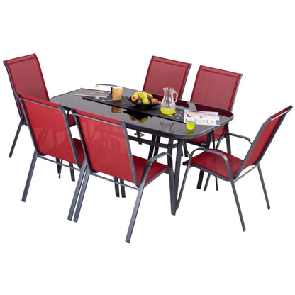 Vrtni set Como Crvena