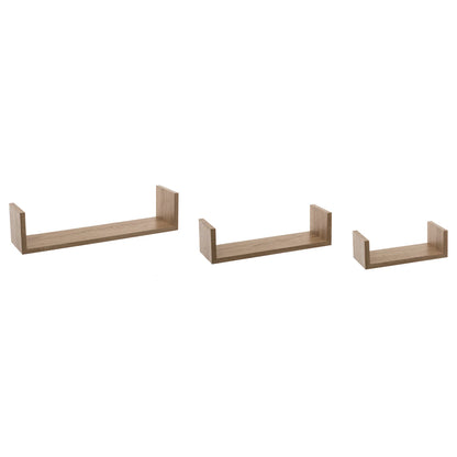 Five zidna polica 3kom fixy 22x10x7, 32x10x8,5, 42x10x10cm mdf 22x10x7, 32x10x8,5, 42x10x10cm mdf