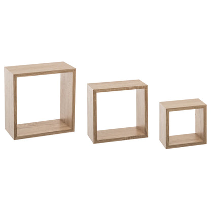 Five zidna polica kocka 3 kom fixy 15x9x15, 20x9x20, 25x9x25cm mdf 15x9x15, 20x9x20, 25x9x25cm mdf