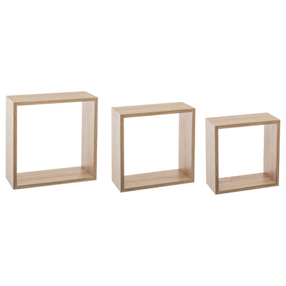 Five zidna polica kocka 3 kom fixy 24x12x24, 27x12x27, 30x12x30cm mdf 24x12x24, 27x12x27, 30x12x30cm mdf